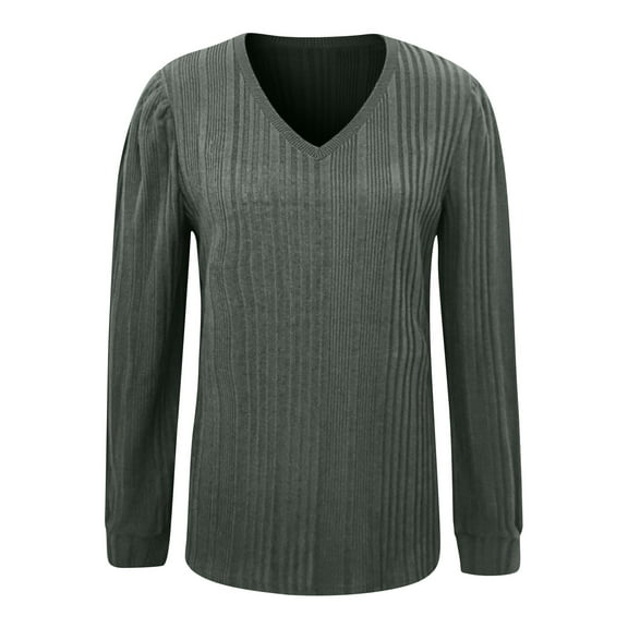 Lenago Fall Sweaters for Women Plus Size Fall Fashion Pure Colour Hairball Round-Neck Sweater Pullover Sweaters Jumper