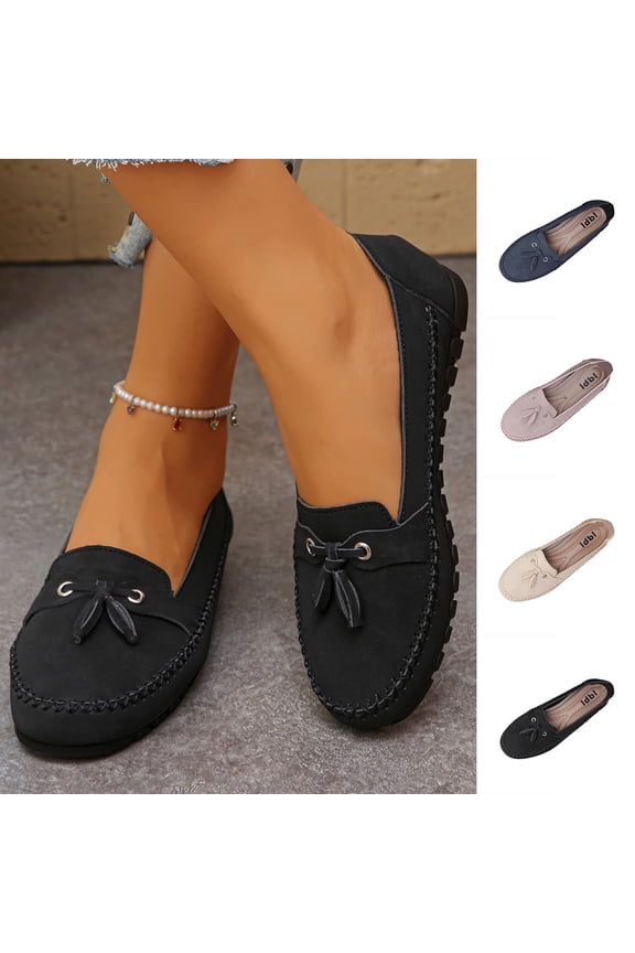Flat Dress Shoes for Women Dressy Flat Shoes Slip On No Show Socks Sandals for Women Casual Office Work Wedding Comfort Soft Pink Size-6
