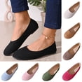 thumbnail image 1 of Lenago Flat Dress Shoes for Women Low Shallow Heel Dress Shoes Slip-On Walking Shoes Round Toe Office Shopping Party Travel Pink Size-7, 1 of 7