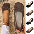 thumbnail image 1 of Lenago Flat Shoes for Women Wide Width Flats Round Toe Slip On Comfortable Daily Shoes Casual Office Work Wedding Comfort Soft Coffee Size-6.5, 1 of 9