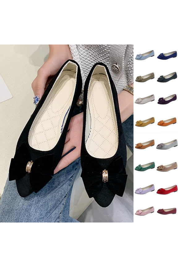 Flower Flats for Women Dressy Flat Shoes Slip On No Show Socks Sandals for Women Casual Office Work Wedding Comfort Soft Yellow Size-5.5
