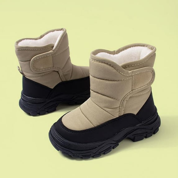 Lenago Girls Snow Boots Winter Booties Insulated Waterproof Snow Duck Boots for Boys and Girls Non Slip Unisex-Child Cold Weather Shoes Warm Snow Boots Hiking Riding
