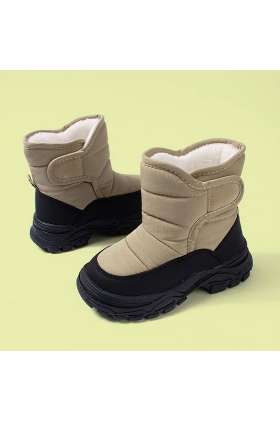 Girls Snow Boots Winter Booties Insulated Waterproof Snow Duck Boots for Boys and Girls Non Slip Unisex-Child Cold Weather Shoes Warm Snow Boots Hiking Riding