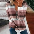 thumbnail image 1 of Lenago Hoodies for Women Tops Fall Long Sleeve Loose Pullover Shirt Dressy Casual Ladies Striped Crewneck Sweatshirts Fall Winter Outfits Clothes, 1 of 5