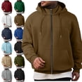 thumbnail image 1 of Lenago Men Hoodies Casual Hoodies for Men with Zip Pockets Full Zip Long Sleeve Sweatshirt Sports Hooded Jacket Cardigan Hooded Pullover Sweatshirt Pocket Hooded Sweatshirt Coat, 1 of 9