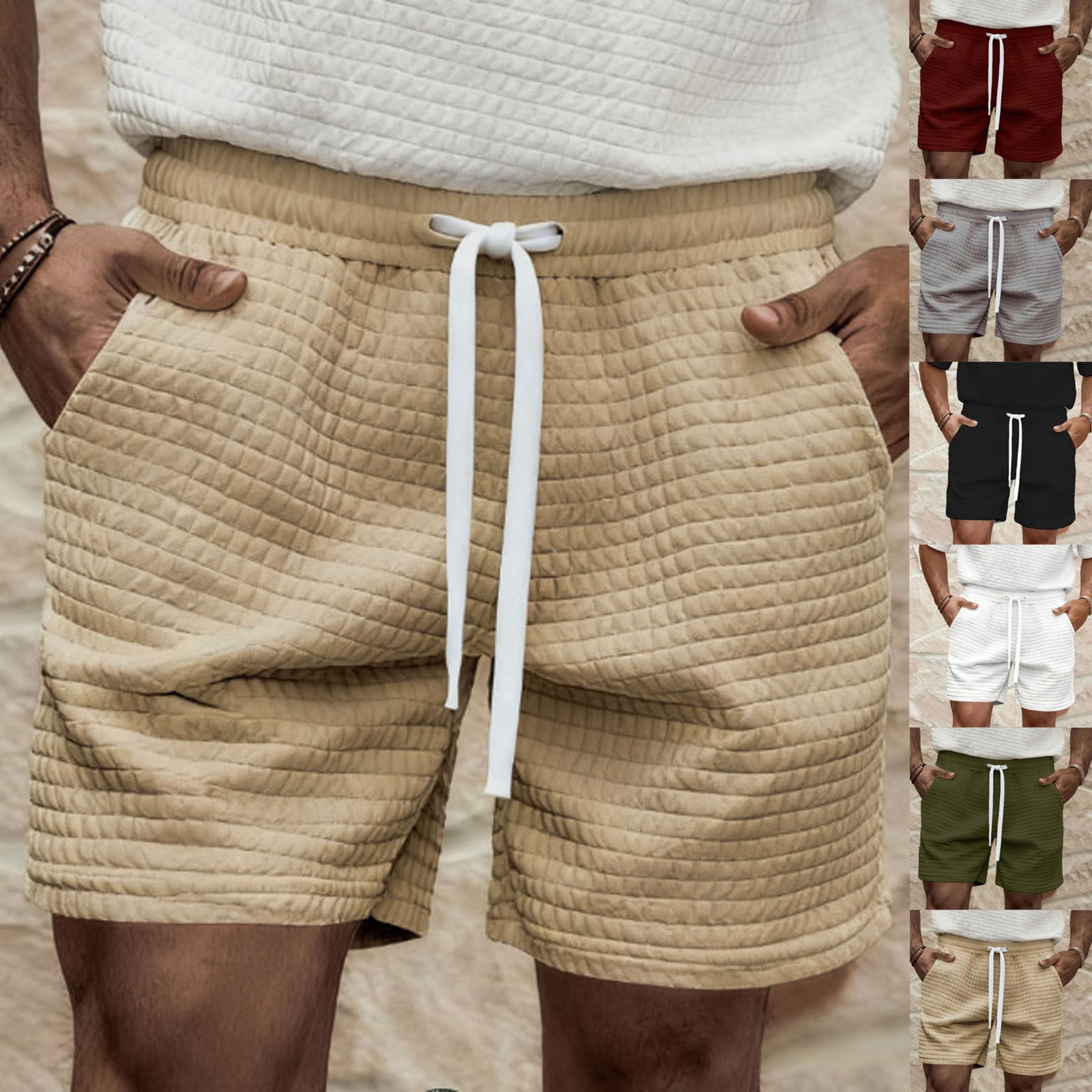 Ndbuld Dickies Shorts for Men Men's Solid Color Casual Work Pants