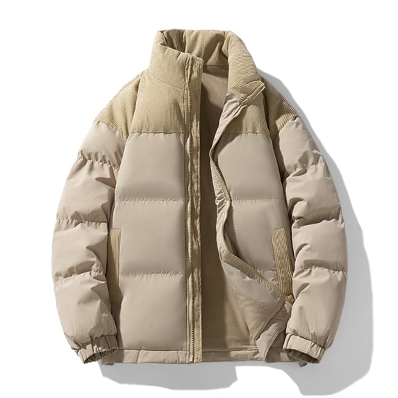 Lenago Mens Winter Jacket Lightweight Puffer Jacket Winter Quilted Puffy Jackets Solid Color Warm Water-Resistant Windproof Insulated Coats Zip Up Jacket Ski Bubble Coat