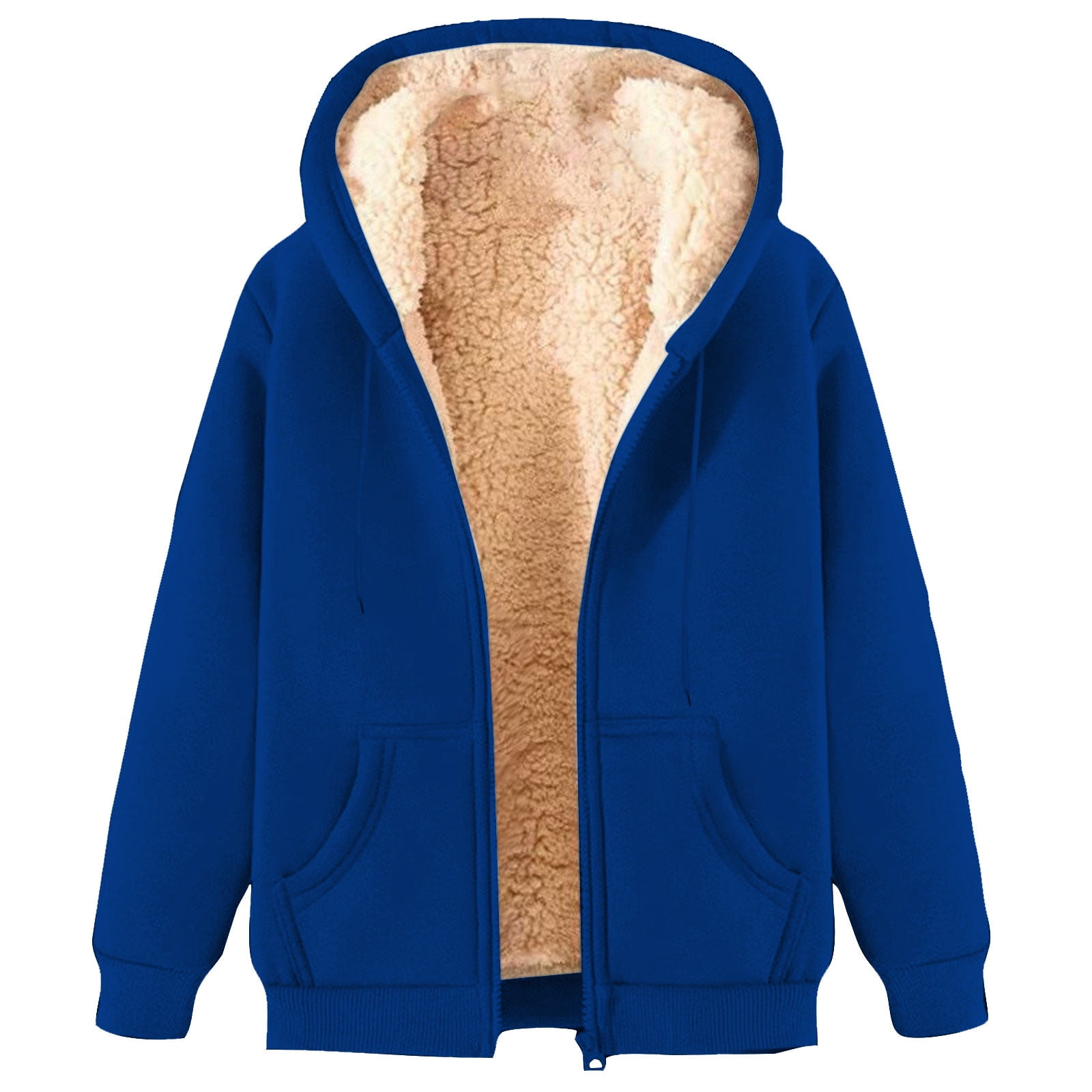 Men's Plus Size Warm Fleece Lined Hooded Winter Coat