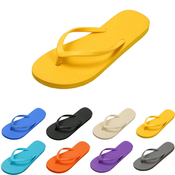 Lenago Mens and Womens Flip Flops Casual Couple's Summer Inside/Outside Solid Color Soft Soles Home Slippers Flip Flops for Women and Men