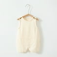 thumbnail image 1 of Lenago Newborn Infant Baby Boys Girls Romper Summer Jumpsuit Sleeveless Overalls Clothing Set, 1 of 3