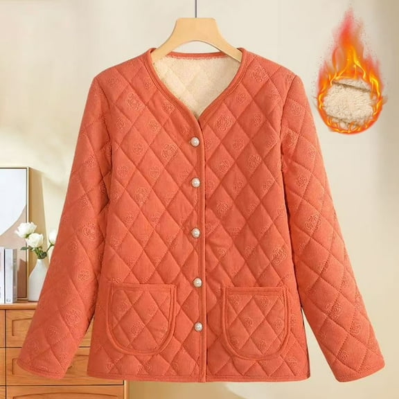 Lenago Plus Size Quilted Jackets for Women Solid Color Casual Zipper Padded Keep Cold Protection Long Sleeve Parkas Packable Puffer Jacket(Black 3XL)