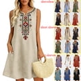 thumbnail image 1 of Lenago Plus Size Summer Dresses for Women 2025 Maxi Dress V-Neck Short Sleeve Dresses for Party Casual Summer Maxi Dresses for Women with Pockets, 1 of 9