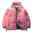 thumbnail image 1 of Lenago Quilted Jackets For Men With High Collar No Hoods Winter Parka Jackets Fleece Lining Thermal Winter Fashion Outerwear Comfortable Cozy Outerwear Thicken Puffer Jackets, 1 of 3