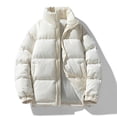 thumbnail image 1 of Lenago Quilted Jackets For Men With High Collar No Hoods Winter Parka Jackets Fleece Lining Thermal Winter Fashion Outerwear Comfortable Cozy Outerwear Thicken Puffer Jackets, 1 of 9