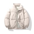 thumbnail image 1 of Lenago Quilted Jackets For Men With High Collar No Hoods Winter Parka Jackets Fleece Lining Thermal Winter Fashion Outerwear Comfortable Cozy Outerwear Thicken Puffer Jackets, 1 of 9