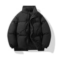 thumbnail image 1 of Lenago Quilted Jackets For Men With High Collar No Hoods Winter Parka Jackets Fleece Lining Thermal Winter Fashion Outerwear Comfortable Cozy Outerwear Thicken Puffer Jackets, 1 of 9