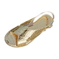 thumbnail image 1 of Lenago Sandalias De Mujer Casual Versatile Plus Size Strap Round Toe Open Toe Flat Soft Sole Buckle Sandals 36, 1 of 8