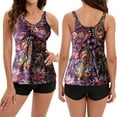 thumbnail image 1 of Lenago Sexy Womens Swimsuits Casual Sling Sexy Printing Split Two Piece Swimsuits Beachwear Swimdress, 1 of 4