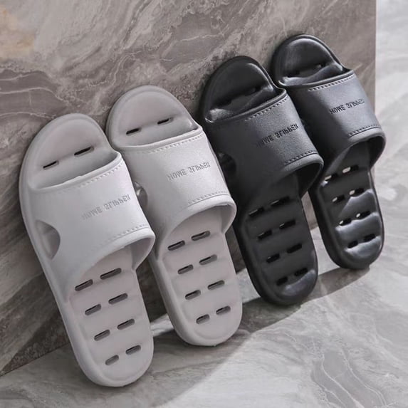 Lenago Slippers for Women Slip-On Flat Sandals Casual Lightweight Quick Dry Bath Slipper Non-Slip Soles Slippers for Spa Beach Festival