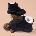 thumbnail image 1 of Lenago Snow Booties for Girls Kids Lightweight Warm Faux Fur Lined Mid-Calf Booties Wool Lining Snow Boots for Cold Weather Non Slip Hiking Riding Outdoor Activities, 1 of 4
