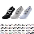 thumbnail image 1 of Lenago Socks for Women 3PCS Yoga Socks Non Slip Grip, Pilates Socks Grip Socks with Grippers for Barre, Hospital, Ballet, Dance, Barefoot Workout, 1 of 8
