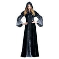 thumbnail image 1 of Lenago Spooky Queen Women's Halloween Party Dress Gothic Lace Cocktail Evening Gown Long Sleeve Vampire Costume Women's Fashion Halloween Short Sleeve Warm Cosplay And Thicken Dress, 1 of 8