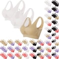 thumbnail image 1 of Lenago Sports Bras for Women 3pcs Seamless Sports Bra Wirefree Yoga Bra with Removable Pads Activewear Bra, 1 of 9