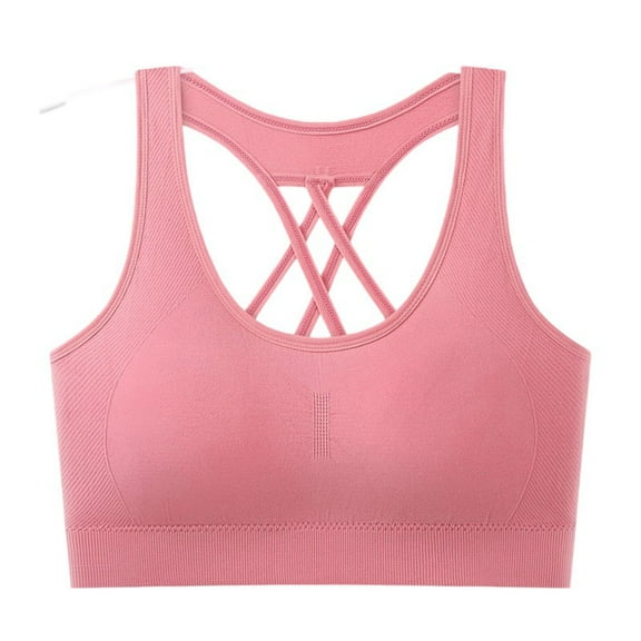 Lenago Sports Bras for Women Lightweight Breathable Wirefree Bras Adjustable Straps Comfortable Padded Bras Training Gym Weight Lifting Cycling