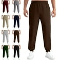 thumbnail image 1 of Lenago Sweatpants Plus Size Women,Unisex,Men with Pockets Stretch Ankle Pants Men's Pants Solid Color Drawstring Elastic Waist Pocket Pocket Pants Casual Outdoor Running Jogger Pants,Size S-3XL, 1 of 7