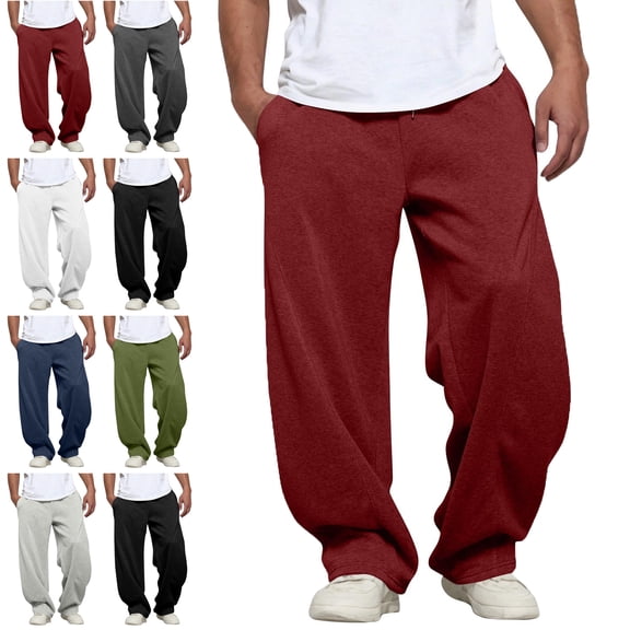 Lenago Sweatpants Plus Size Women,Unisex,Men with Pockets Stretch Ankle Pants Men's Pants Solid Color Drawstring Elastic Waist Pocket Pocket Pants Casual Outdoor Running Jogger Pants,Size S-2XL