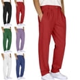 thumbnail image 1 of Lenago Sweatpants Plus Size for Women,Unisex,Mens Pants with Pockets Solid Color Elastic Waist Drawstring Workout Straight Leg Pants Outdoor Sports Pants Metrosexual Pants,Size S-3XL, 1 of 7