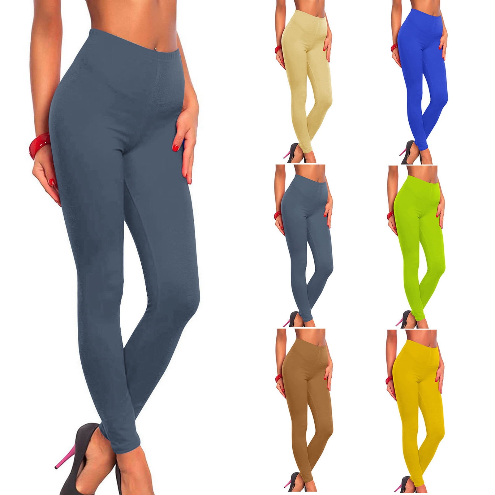 Lenago Thermal Underwear for Women Plus Size Sports Fitness Pants Solid ...