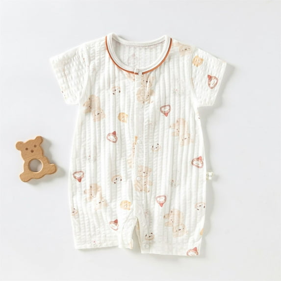 Lenago Toddler Baby Boys Girls Romper One-Piece Beach Outfit Summer Clothes 0-12 Months