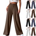 thumbnail image 1 of Lenago Wide Leg Pants for Women Work Business Casual High Waisted Dressy Pants Flowy Trousers Office, 1 of 7