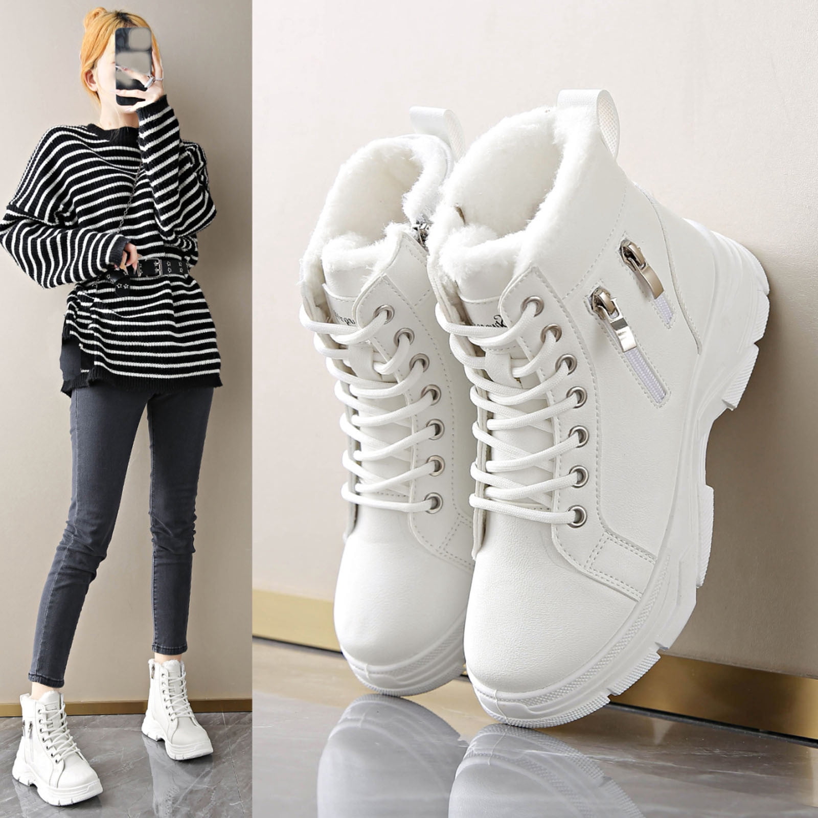 lenago-winter-ankle-boots-for-women-snow-slip-on-waterproof-warm-boots