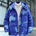 thumbnail image 1 of Lenago Winter Quilted Jackets For Men Warm Parka Jacket With Fleece Lining Thermal Winter Fashion Outerwear Joint Color Men'S Overcoat Quilted Thicken Puffer Jacket, 1 of 7