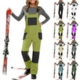 thumbnail image 1 of Women Fashion Casual Thick Bib Snow Pants Snowboard Skisuit Outdoor Sports Zipper Ski Suit Women's Snow Ski Overalls Windproof Insulated Romper Snowpants, 1 of 9