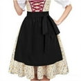 thumbnail image 1 of Lenago Women Party Dresses 2025 Oktoberfest Costumes Multiple Color Schemes Square Collar Short Sleeves Dirndl Dresses German Dresses For Festival Bavarian Costume Beer Carnival, 1 of 9