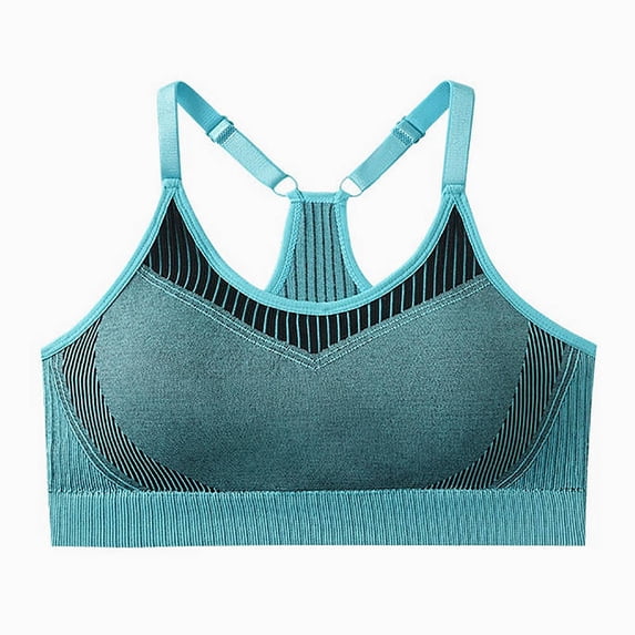 Lenago Women's Athletic Bras Sport Bra Seamless Full Coverage Underwear Lightweight Breathable Bras Adjustable Straps Training Yoga Medium-Support