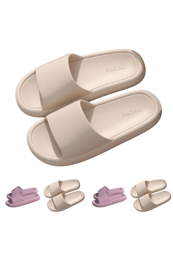 Women's Bath Slippers Non Slip Dorm Shoes Women Quick Drying Bath Slippers Lightweight Shower Shoes Bathroom House Shoes Beach Sandals