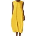 thumbnail image 1 of ZKCCNUK Summer Dresses for Women Casual Sleeveless Maxi Dress Beach Vacation Long Sundresses with Pockets, 1 of 6