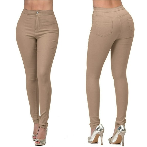 Lenago Women's High Rise Stretchy Jeans Casual Pants Elastic Denim Pants Outdoor Casual Trousers