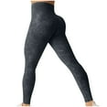 thumbnail image 1 of Lenago Women's Leggings High Waisted Yoga Workout Exercise Capris, Buttocks Lifting Peach Fitness Yoga Pants, Casual Fall Winter Gift for Women, Sizes S-L, 1 of 3
