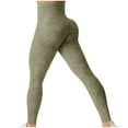 thumbnail image 1 of Lenago Women's Leggings High Waisted Yoga Workout Exercise Capris, Buttocks Lifting Peach Fitness Yoga Pants, Casual Fall Winter Gift for Women, Sizes S-L, 1 of 3