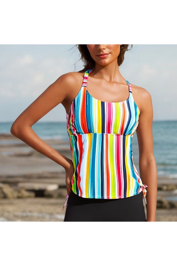 Women's Swim Tops Adjustable Bikini Top Removable Padding Cut-out Swim Top Solid Color Swim Top Plus Size Available Swimwear