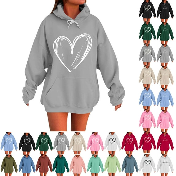 Lenago Women's Tops Casual Footprints Printing Raglan Long Sleeve Sweatshirt, Valentine's Day Blouse Gray#01 XXL