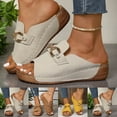 thumbnail image 1 of Lenago Women's Wedge Sandals Sandals with Ankle Strap Platform Wedge Sandals Perfect with Boho Dresses Casual Shoes Office Work Shoes Comfort Arch Support, 1 of 10