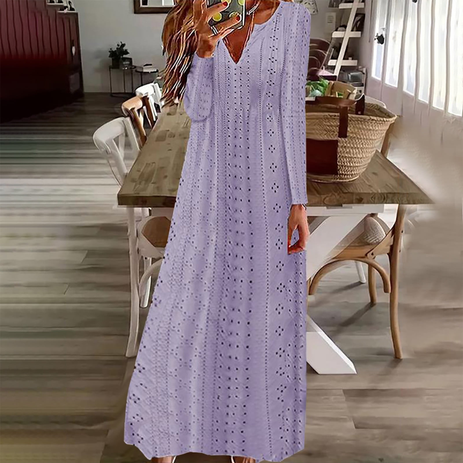 long sleeve maxi dress size 20 ZKCCNUK Lenago Womens Fall Long Sleeve Tunic Dress Plus Size Fashion Winter Casual V-Neck Long Sleeve Button Long Dress Party Beach Dress, Women's,