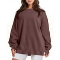 thumbnail image 1 of Lenago Womens Oversized Sweatshirts Fashion Casual Long Sleeve Round Neck Ladies Sweatshirt Tops Blouse Fall Winter Outfits Clothes, 1 of 3