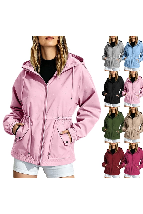 Womens Softshell Jacket Wind Resistant Made Of Quality Polyester For Spring And Fall Outdoor Activities And Daily Wear
